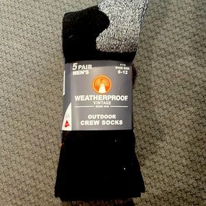 Weatherproof vintage outdoor crew socks